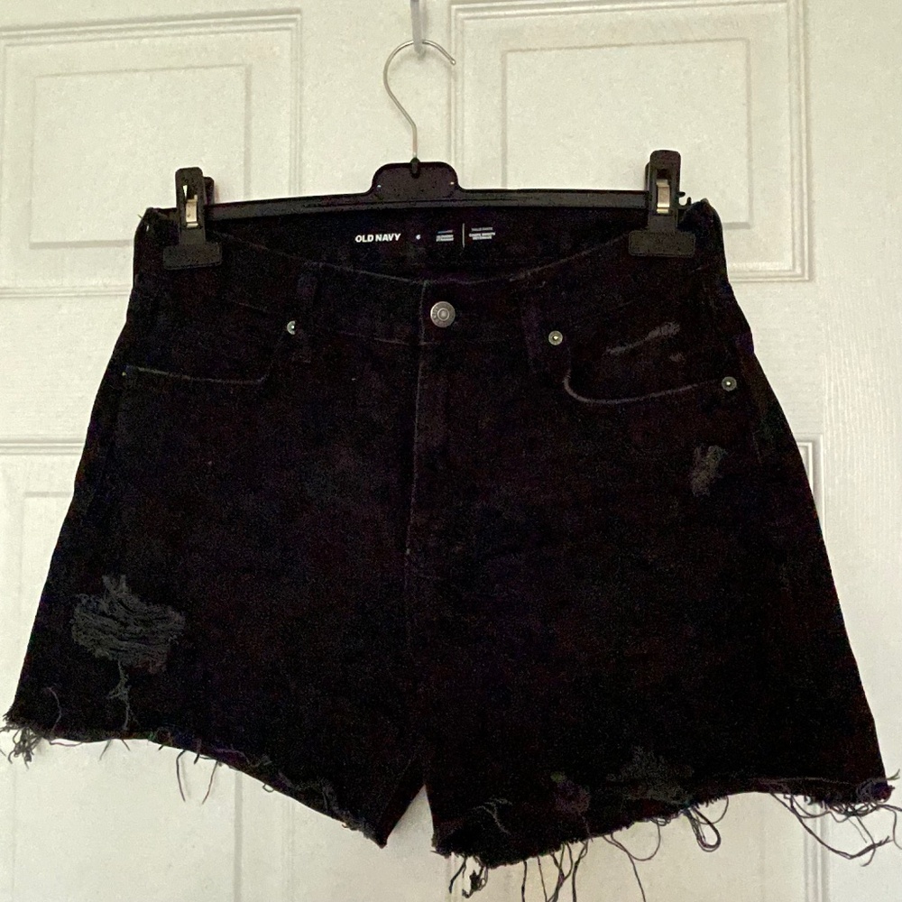 Old Navy Cut-off Ripped Slouchy Straight Jean Shorts